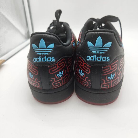 Adidas RARE Superstar OG Limited Edition Pac Man Shoes Size 9.5 Used 2007 - Picture 4 of 7